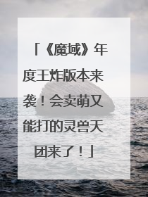 《魔域》年度王炸版本来袭！会卖萌又能打的灵兽天团来了！