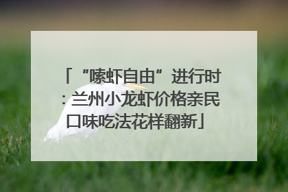 “嗦虾自由”进行时：兰州小龙虾价格亲民口味吃法花样翻新