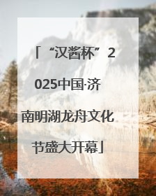 “汉酱杯”2025中国·济南明湖龙舟文化节盛大开幕