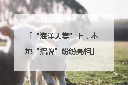 “海洋大集”上，本地“招牌”纷纷亮相