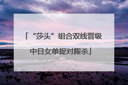 “莎头”组合双线晋级 中日女单捉对厮杀