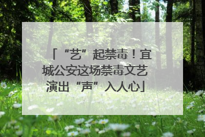 “艺”起禁毒！宜城公安这场禁毒文艺演出“声”入人心