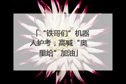 “铁哥们”机器人护考，高喊“奥里给”加油