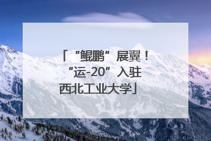 “鲲鹏”展翼！“运-20”入驻西北工业大学