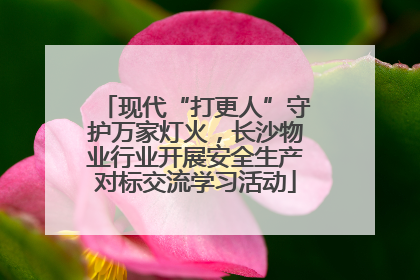 现代“打更人”守护万家灯火，长沙物业行业开展安全生产对标交流学习活动