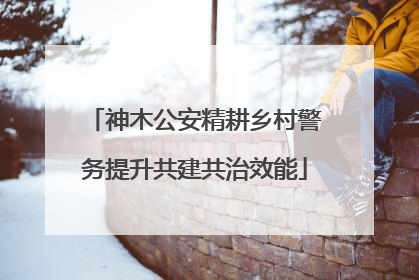 神木公安精耕乡村警务提升共建共治效能