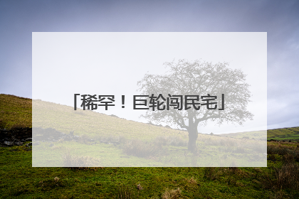 稀罕！巨轮闯民宅