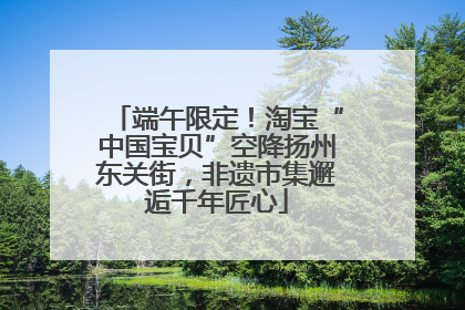 端午限定！淘宝“中国宝贝”空降扬州东关街，非遗市集邂逅千年匠心