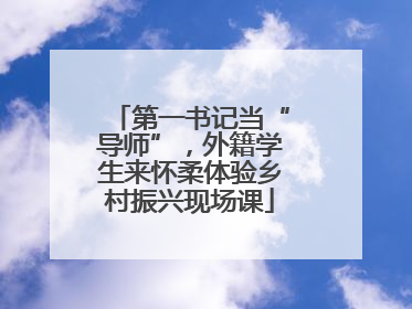 第一书记当“导师”，外籍学生来怀柔体验乡村振兴现场课