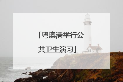 粤澳港举行公共卫生演习