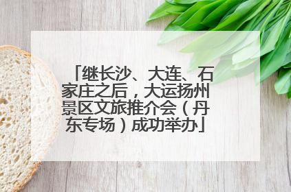 继长沙、大连、石家庄之后，大运扬州景区文旅推介会（丹东专场）成功举办