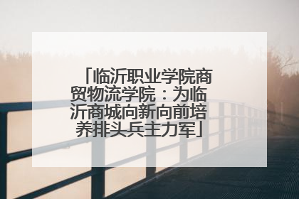 临沂职业学院商贸物流学院：为临沂商城向新向前培养排头兵主力军