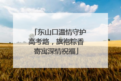 东山口温情守护高考路，旗袍粽香寄寓深情祝福