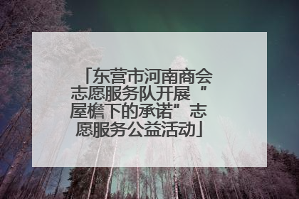 东营市河南商会志愿服务队开展“屋檐下的承诺”志愿服务公益活动