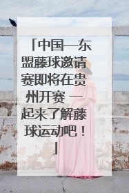 中国—东盟藤球邀请赛即将在贵州开赛 一起来了解藤球运动吧！