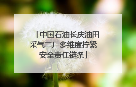 中国石油长庆油田采气二厂多维度拧紧安全责任链条