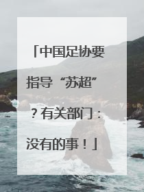 中国足协要指导“苏超”？有关部门：没有的事！