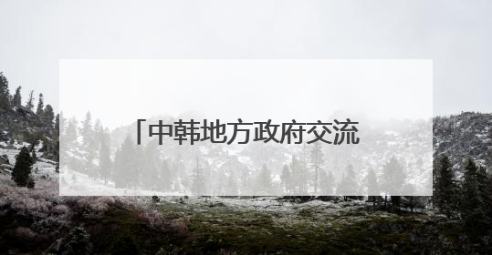 中韩地方政府交流研讨会在南昌开幕