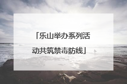 乐山举办系列活动共筑禁毒防线