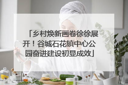 乡村焕新画卷徐徐展开！谷城石花镇中心公园奋进建设初显成效