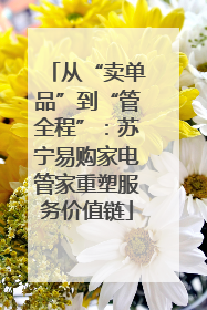 从“卖单品”到“管全程”：苏宁易购家电管家重塑服务价值链