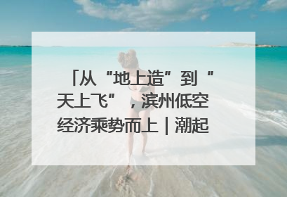 从“地上造”到“天上飞”，滨州低空经济乘势而上｜潮起渤海・网聚黄蓝
