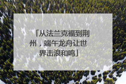 从法兰克福到荆州，端午龙舟让世界击浪和鸣