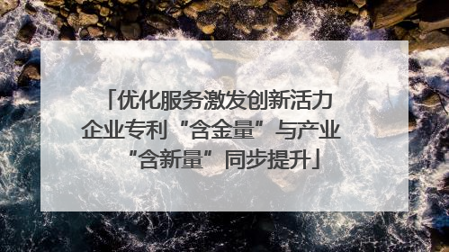 优化服务激发创新活力 企业专利“含金量”与产业“含新量”同步提升