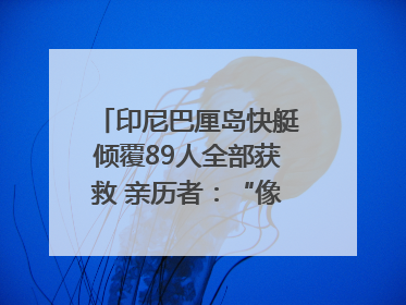 印尼巴厘岛快艇倾覆89人全部获救 亲历者：“像是乘坐了泰坦尼克号”｜封面头条