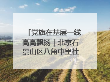 党旗在基层一线高高飘扬｜北京石景山区八角中里社区党委：用脚步丈量民生
