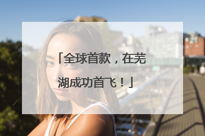 全球首款，在芜湖成功首飞！