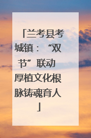 兰考县考城镇：“双节”联动 厚植文化根脉铸魂育人