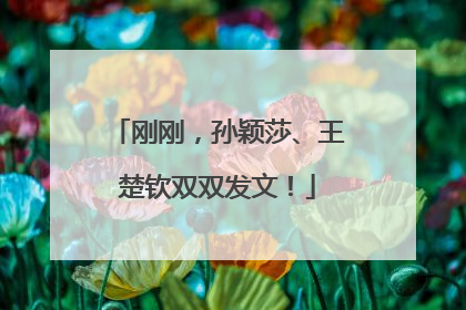 刚刚，孙颖莎、王楚钦双双发文！
