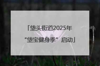 垡头街道2025年“垡宝健身季”启动