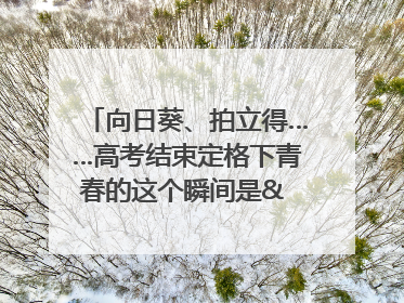 向日葵、拍立得……高考结束定格下青春的这个瞬间是& 8594;｜2025四川高考