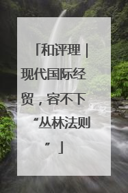 和评理｜现代国际经贸，容不下“丛林法则”