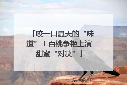 咬一口夏天的“味道”！百桃争艳上演甜蜜“对决”