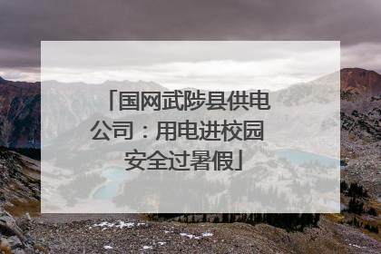 国网武陟县供电公司：用电进校园  安全过暑假