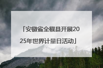 安徽省全椒县开展2025年世界计量日活动