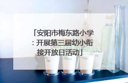 安阳市梅东路小学：开展第三届幼小衔接开放日活动