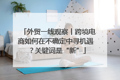 外贸一线观察丨跨境电商如何在不确定中寻机遇？关键词是“新”