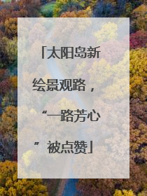 太阳岛新绘景观路，“一路芳心”被点赞
