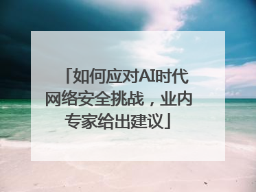 如何应对AI时代网络安全挑战，业内专家给出建议
