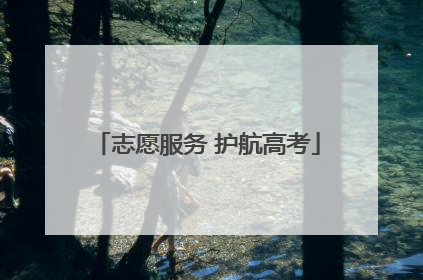 志愿服务 护航高考