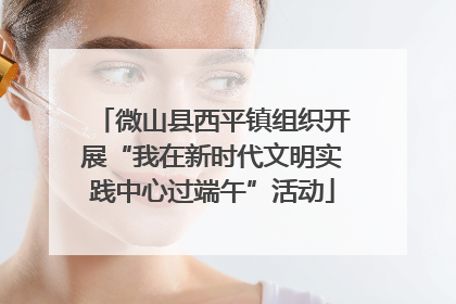 微山县西平镇组织开展“我在新时代文明实践中心过端午”活动