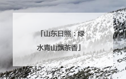 山东日照：绿水青山飘茶香