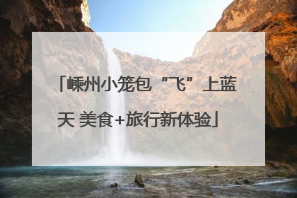 嵊州小笼包“飞”上蓝天 美食+旅行新体验
