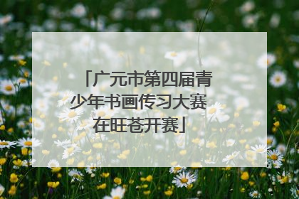广元市第四届青少年书画传习大赛在旺苍开赛