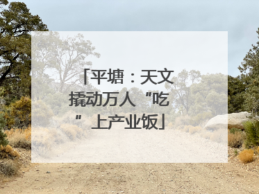 平塘：天文撬动万人“吃”上产业饭