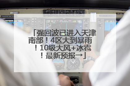 强回波已进入天津南部！4区大到暴雨！10级大风+冰雹！最新预报→